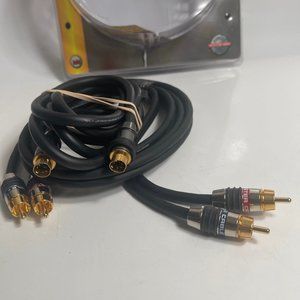 Monster Video 1.5m/4.9ft 2 A/V Audio/S-Video Cable kit With Interlink 250